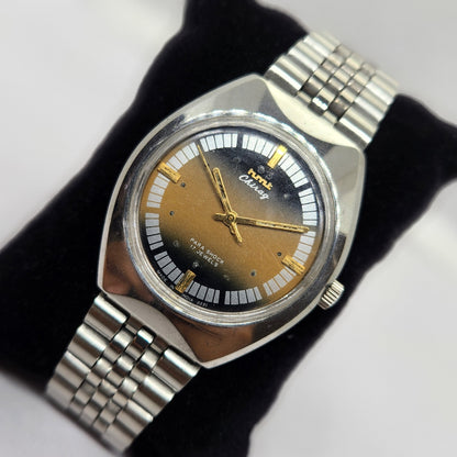 Vintage Original HMT Chirag Hand Winding 17 Jewels Gold Face Men's Wrist Watch OG308