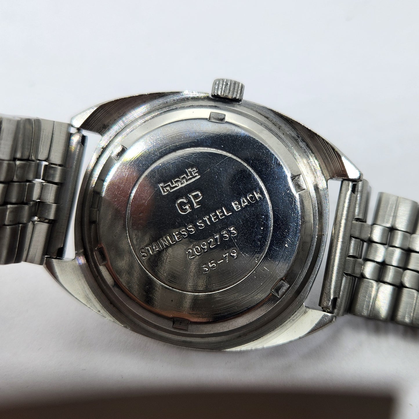 Vintage Original HMT Kohinoor Hand Winding 17 Jewels Black Face Men's Wrist Watch OG309