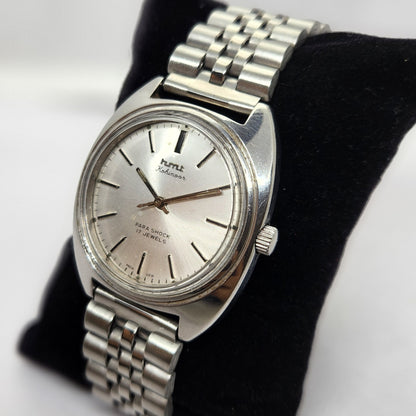 Vintage Original HMT Kohinoor Hand Winding 17 Jewels Silver Face Men's Wrist Watch OG313