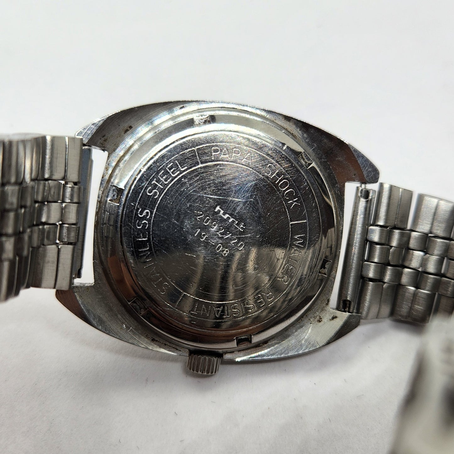 Vintage Original HMT Kohinoor Hand Winding 17 Jewels Silver Face Men's Wrist Watch OG313