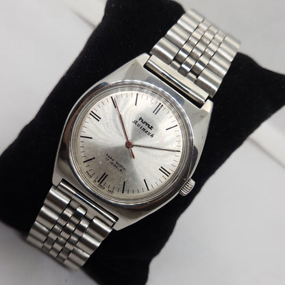 Vintage Original HMT Avinash Hand Winding 17 Jewels Silver Face Men's Wrist Watch OG314
