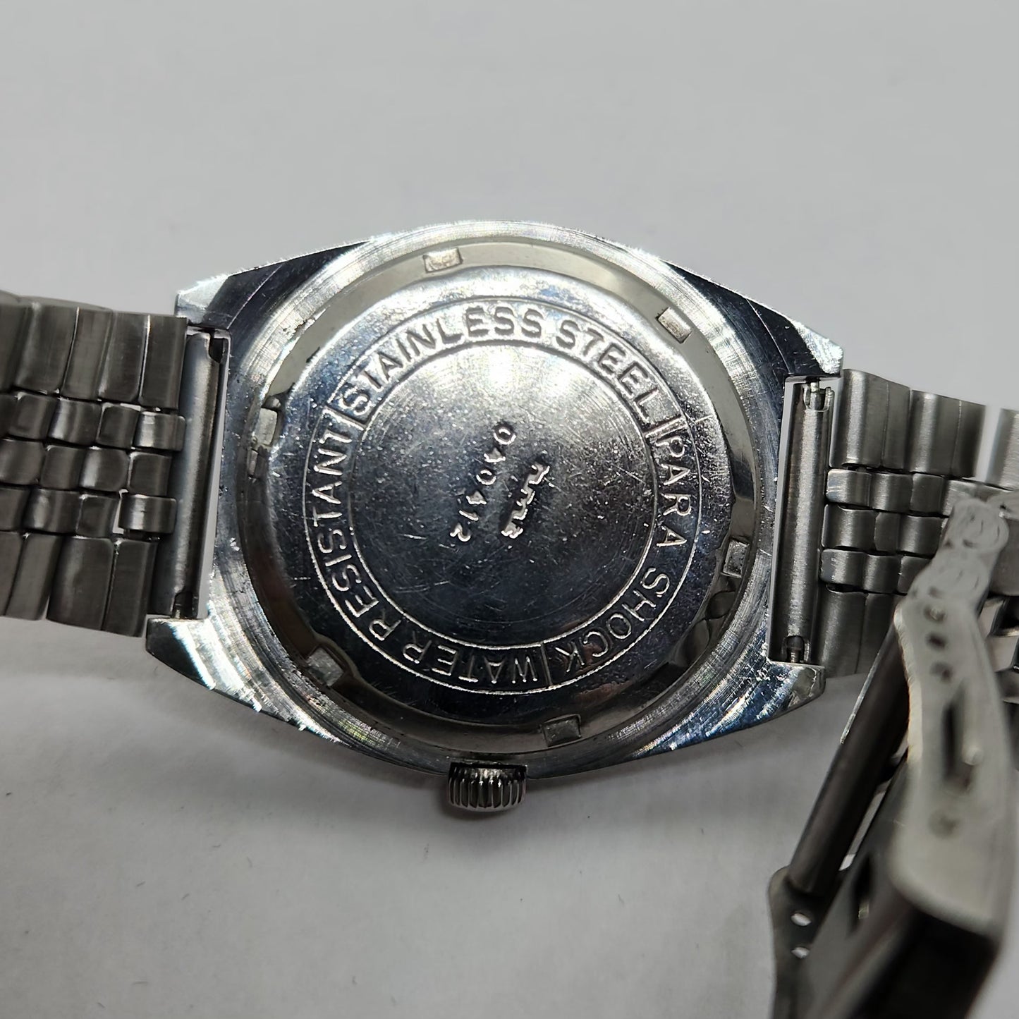 Vintage Original HMT Avinash Hand Winding 17 Jewels Silver Face Men's Wrist Watch OG314