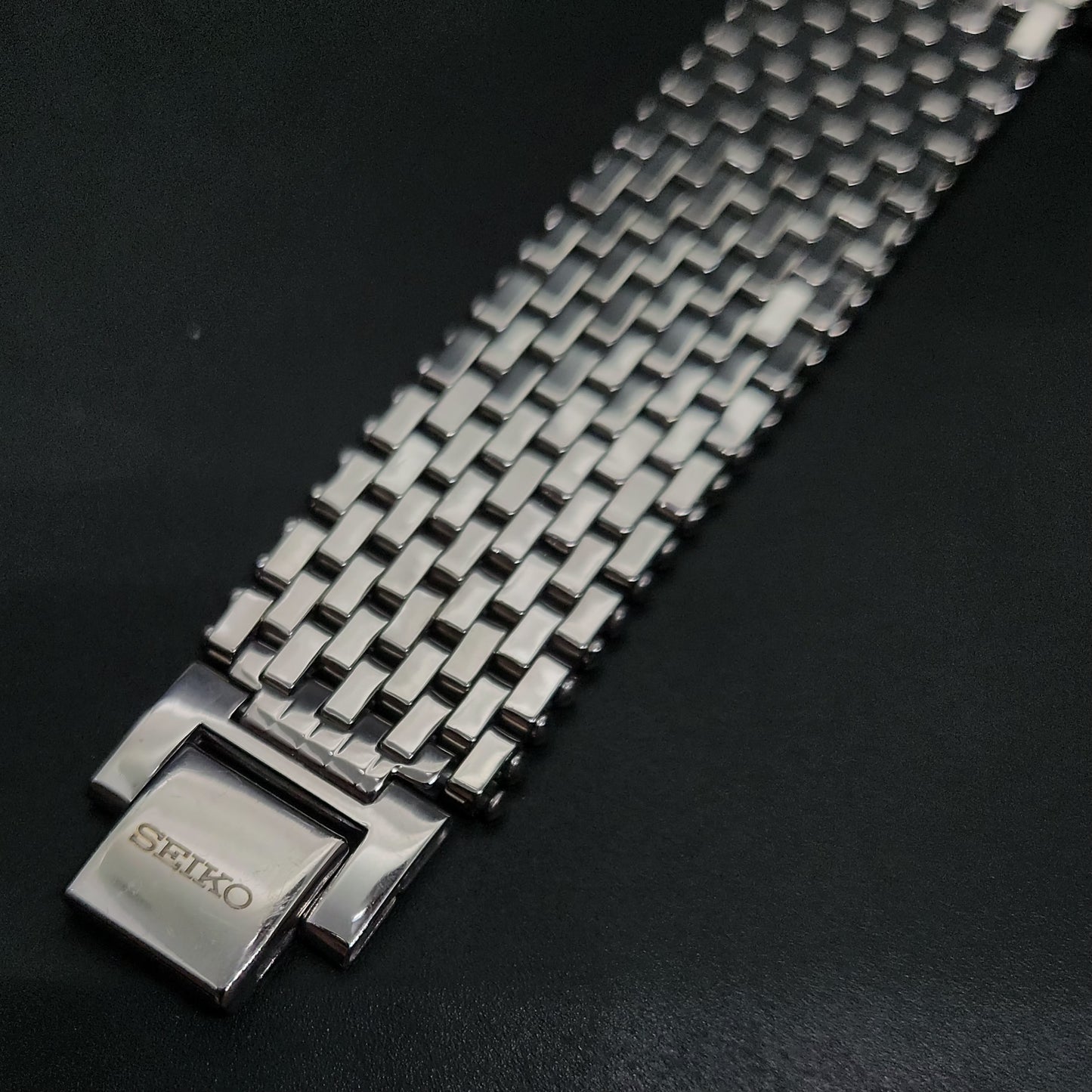 MOD Seiko Slim Quartz Barrel Blue Face Bracelet Men's Wrist Watch G01
