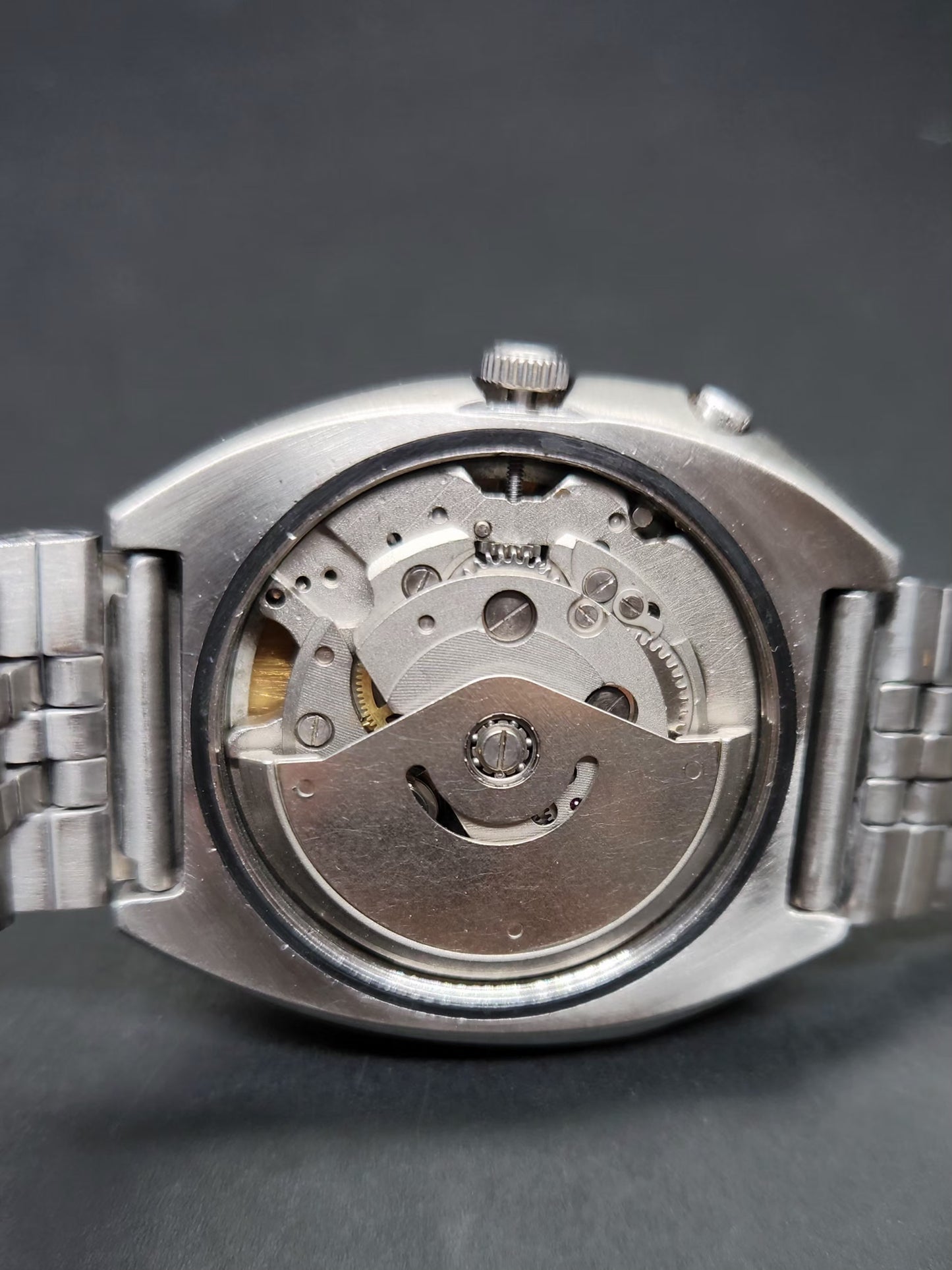 Vintage Ricoh R31 Automatic Black Face New Bracelet 21 Jewels Day Date Men's Wrist Watch AS02