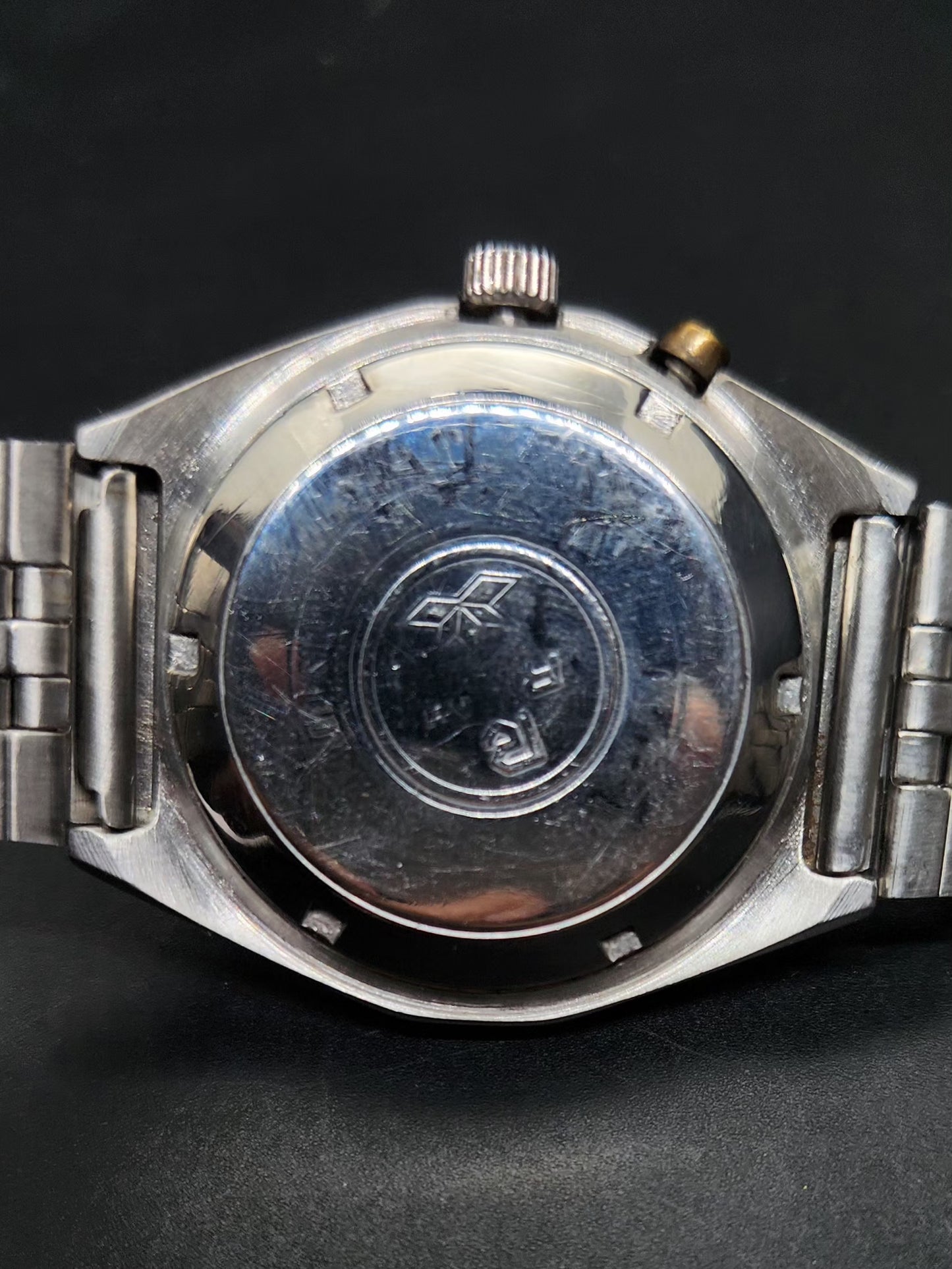 Vintage Ricoh R31 Automatic Brown Face New Bracelet 21 Jewels Day-Date Men's Wrist Watch AS07