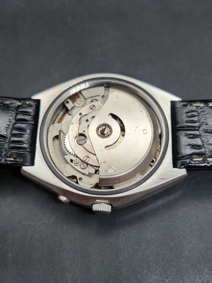 Vintage Ricoh R31 Automatic White Face New Strap 21 Jewels Day-Date Men's Wrist Watch AS12