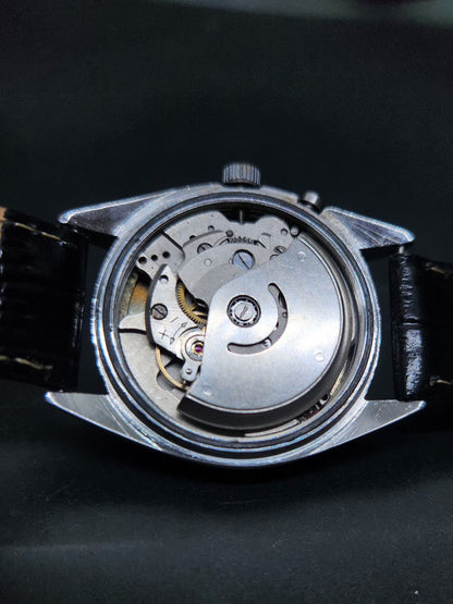 Vintage Ricoh R31 Automatic White Face New Strap 21 Jewels Day-Date Men's Wrist Watch AS13