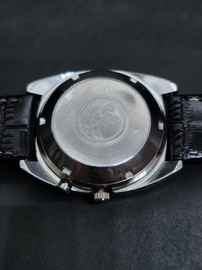 Vintage Ricoh R31 Automatic Blue Face New Strap 21 Jewels Day-Date Men's Wrist Watch AS15