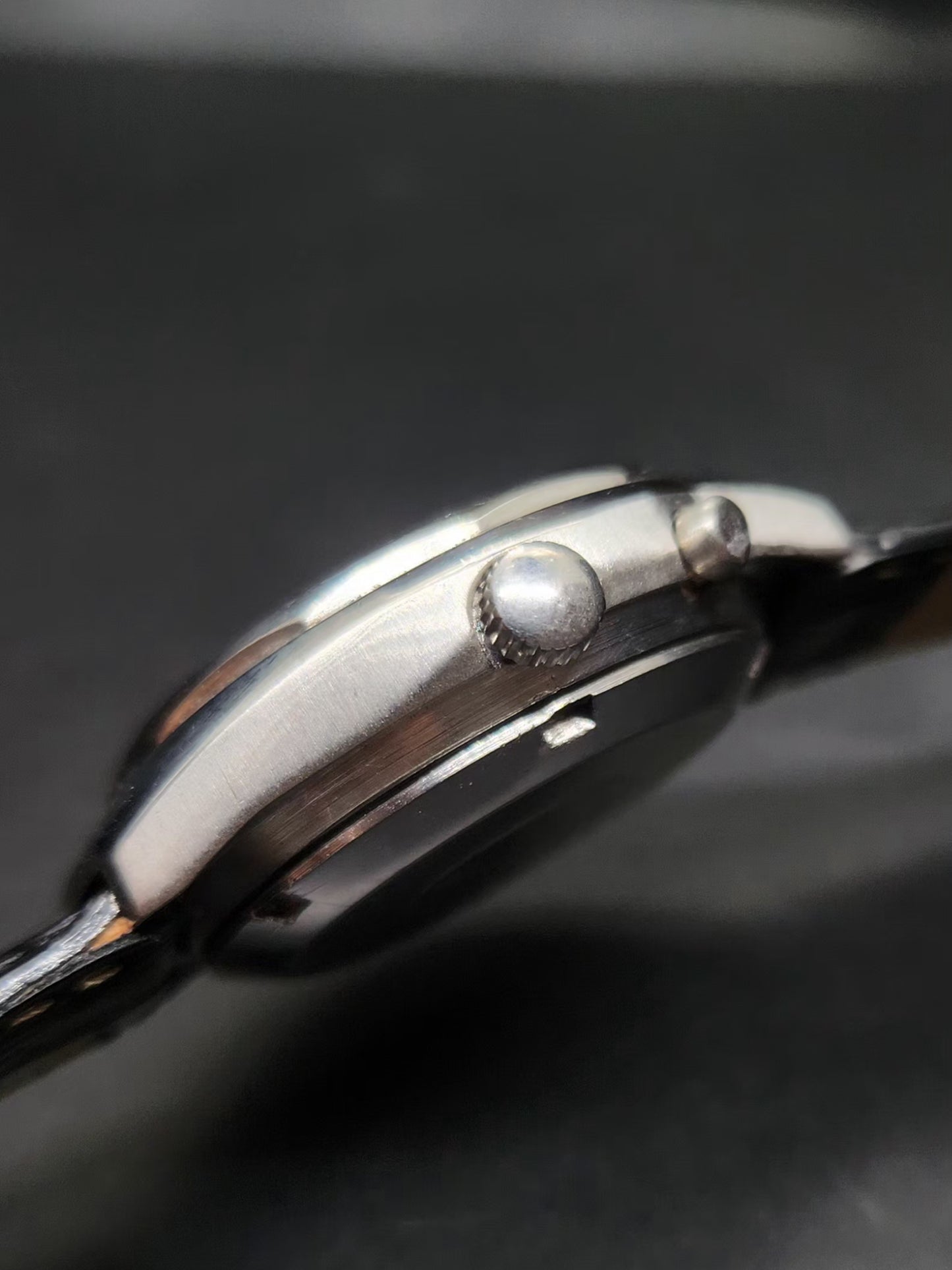 Vintage Ricoh R31 Automatic Black Face New Strap 21 Jewels Day-Date Men's Wrist Watch AS18