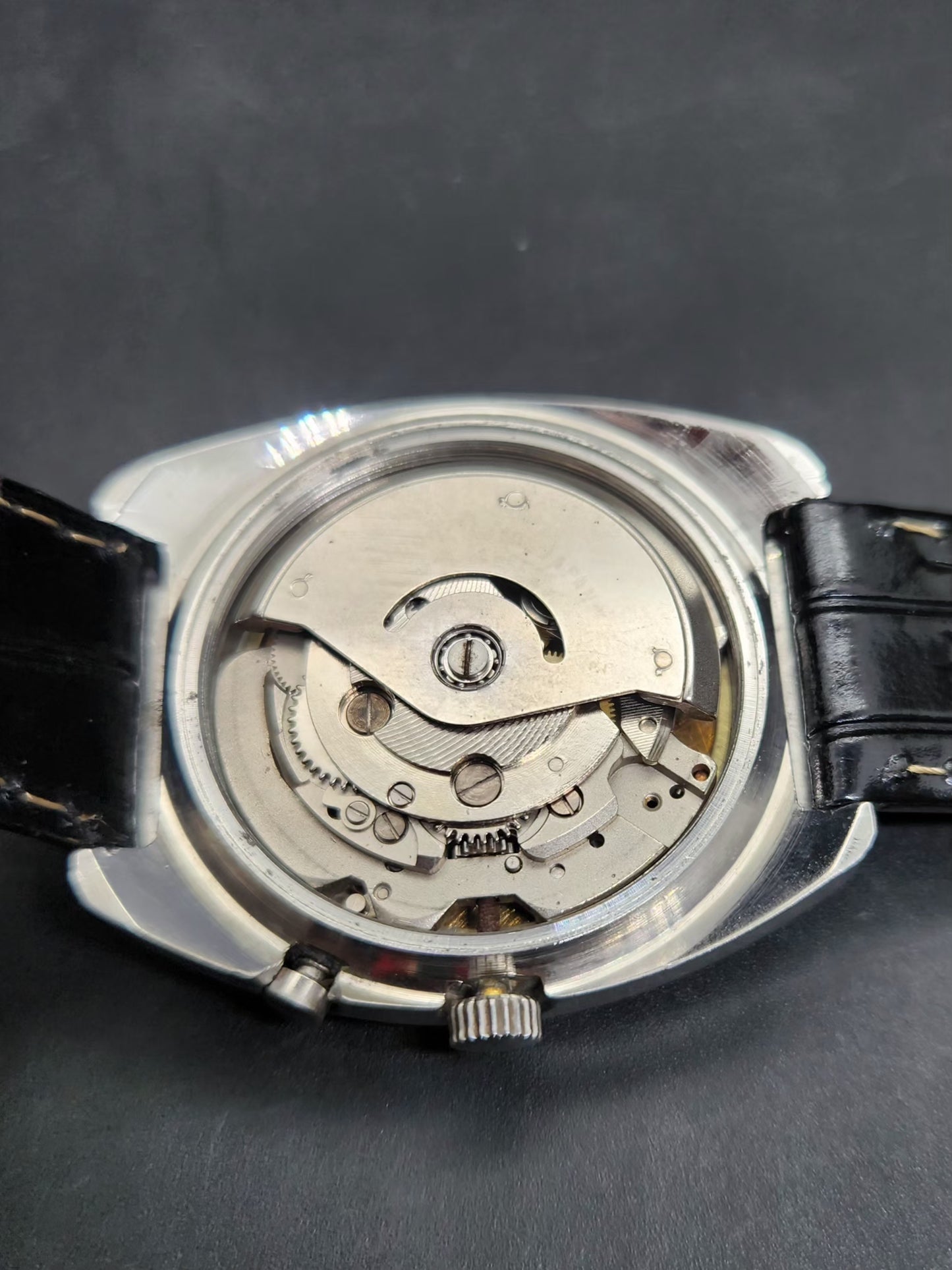 Vintage Ricoh R31 Automatic White Face New Strap 21 Jewels Day-Date Men's Wrist Watch AS20