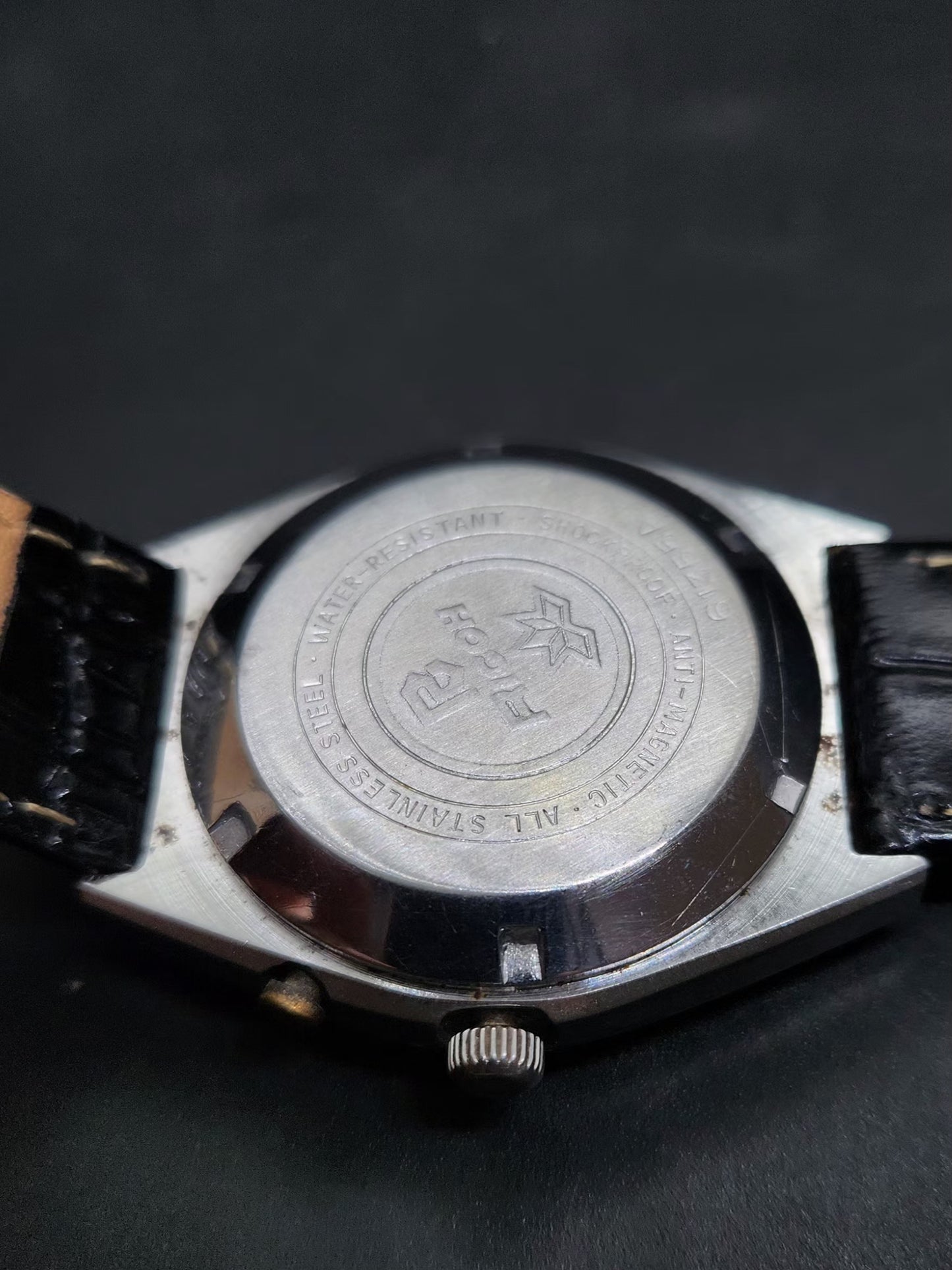 Vintage Ricoh R31 Automatic Blue Face New Strap 21 Jewels Day-Date Men's Wrist Watch AS21