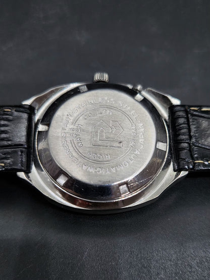 Vintage Ricoh R31 Automatic Gold Face New Strap 21 Jewels Day-Date Men's Wrist Watch AS24