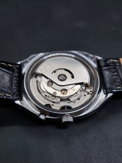 Vintage Ricoh R31 Automatic Gold Face New Strap 21 Jewels Day-Date Men's Wrist Watch AS24