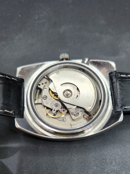 Vintage Ricoh R31 Automatic White Face New Strap 21 Jewels Day-Date Men's Wrist Watch AS31