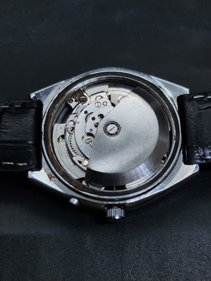 Vintage Ricoh R31 Automatic Green Face New Strap 21 Jewels Day-Date Men's Wrist Watch AS36
