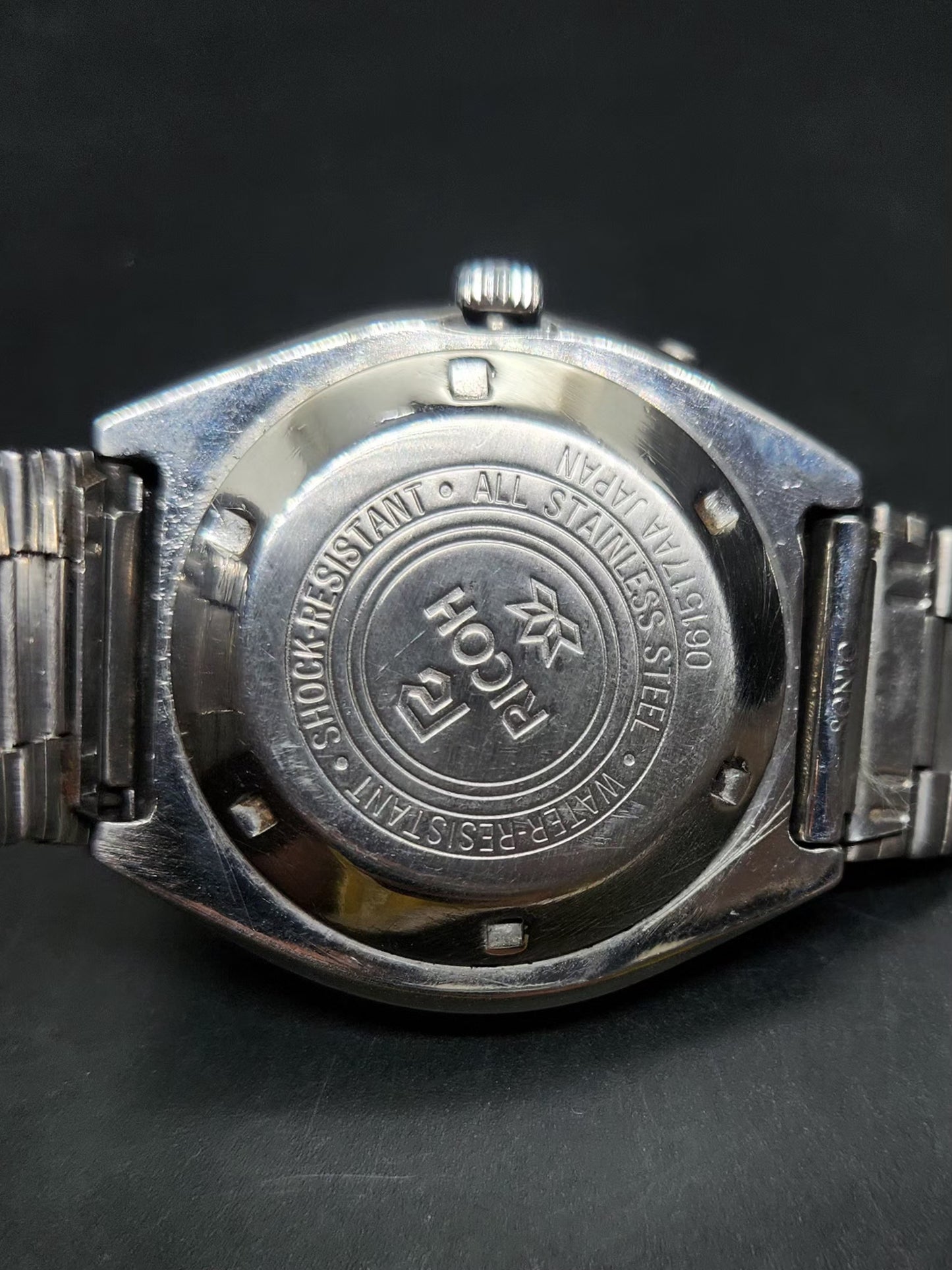 Vintage Ricoh R31 Automatic Brown Face New Bracelet 21 Jewels Day-Date Men's Wrist Watch AS39