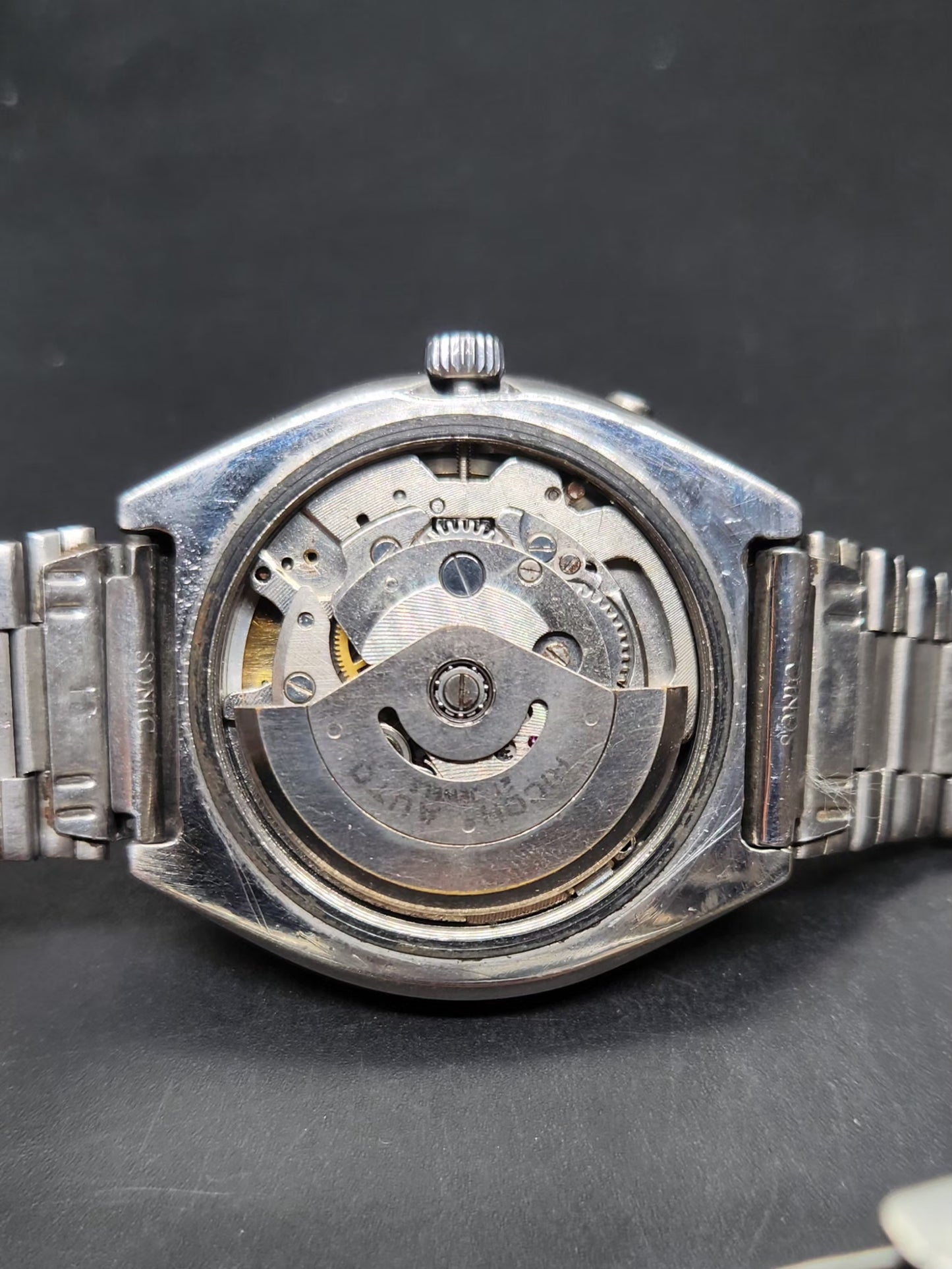 Vintage Ricoh R31 Automatic Brown Face New Bracelet 21 Jewels Day-Date Men's Wrist Watch AS39