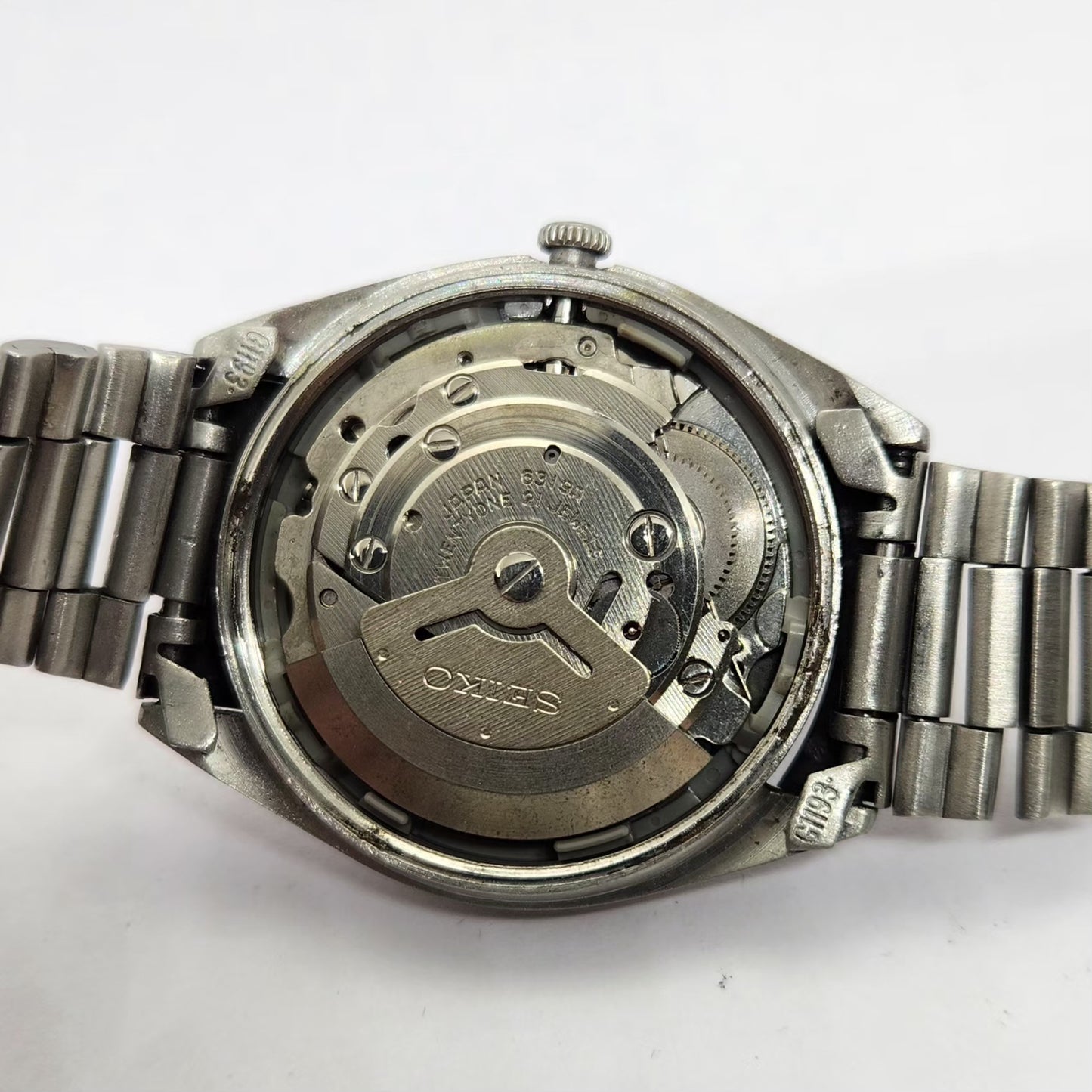 Vintage 1971 Original Seiko 5 Automatic 6119-8000 Black face 21 Jewels Day-Date Japanese Men's Wrist Watch OG208