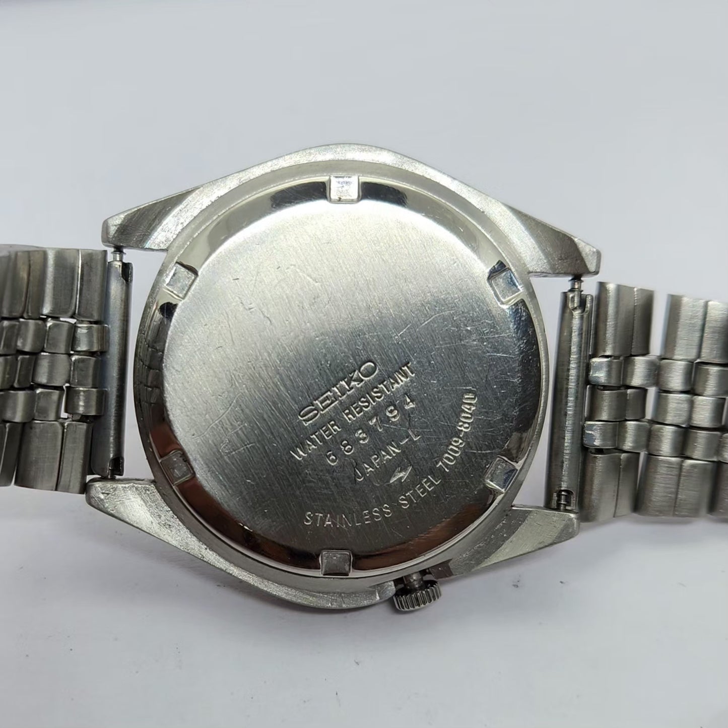 Vintage 1976 Original Seiko 5 Automatic 7009-8040 Gold face 17 Jewels Day-Date Japanese Men's Wrist Watch OG213