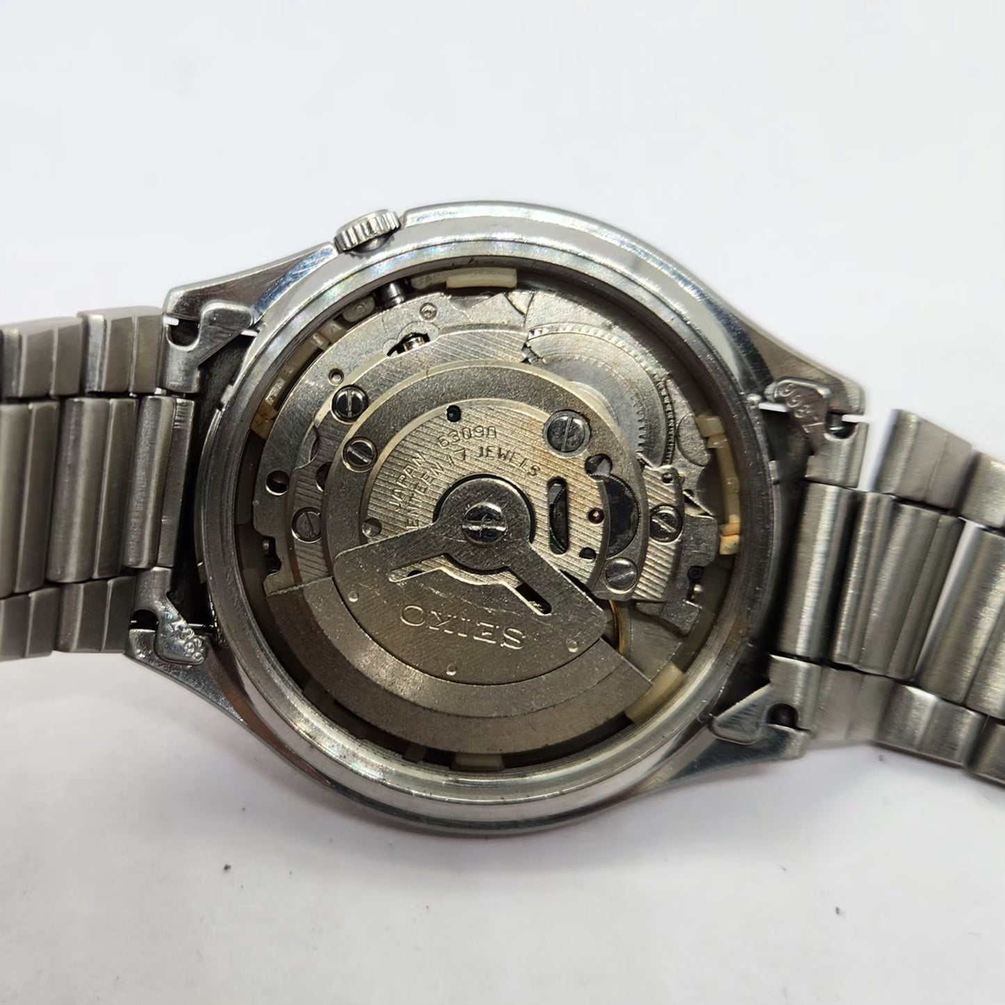 Vintage 1981 Original Seiko 5 Automatic 6309-8230 Black face Day-Date SNXS79K1 Men's Wrist Watch OG215