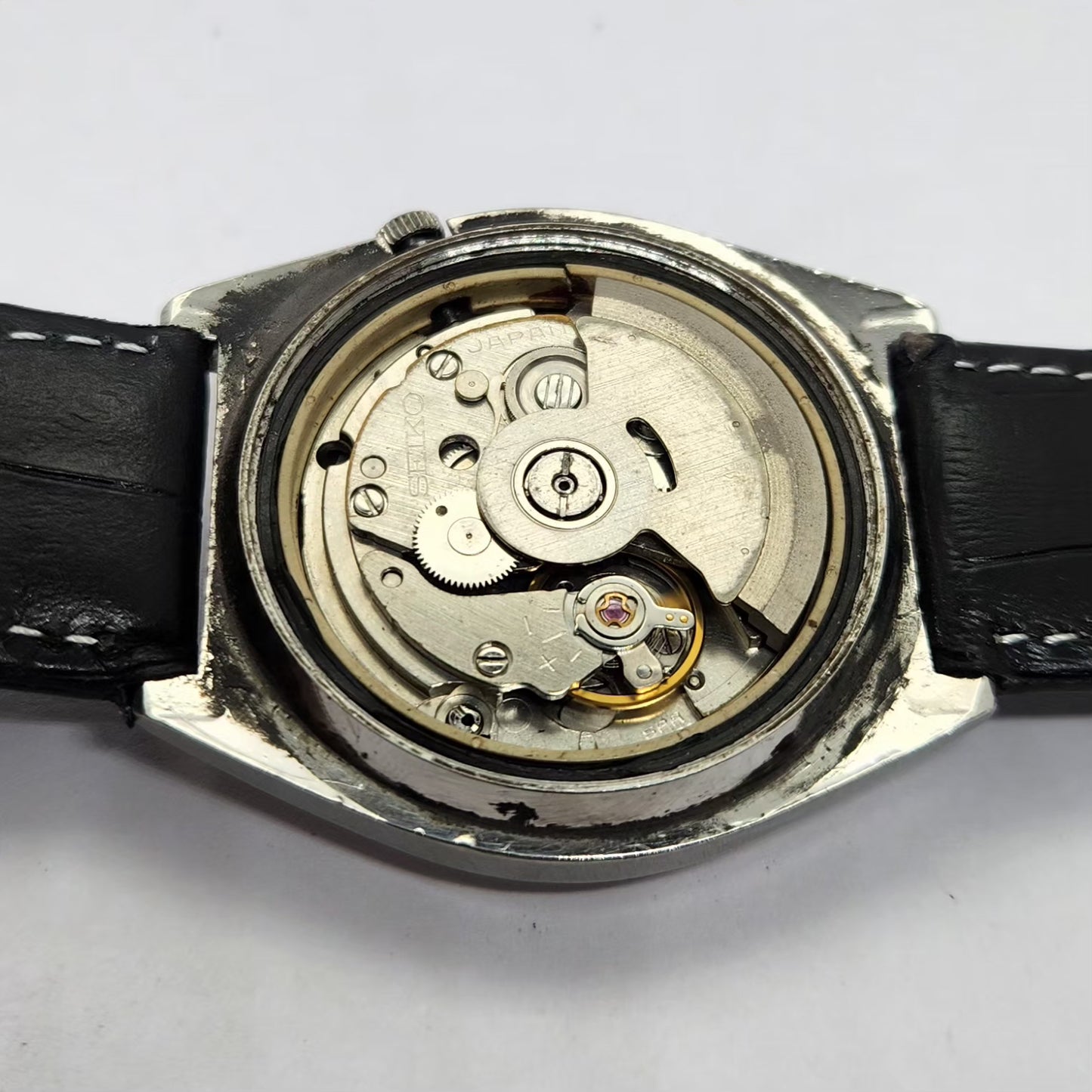 Vintage 1984 Original Seiko 5 Automatic 7009-8750 Silver Face 17 Jewels Day-Date Japanese Men's Wrist Watch OG221