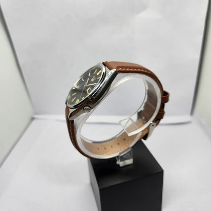 Vintage 1975 Original Seiko 5 Automatic 7019-8180 Black face 21 Jewels Day-Date Japanese Men's Wrist Watch OG214