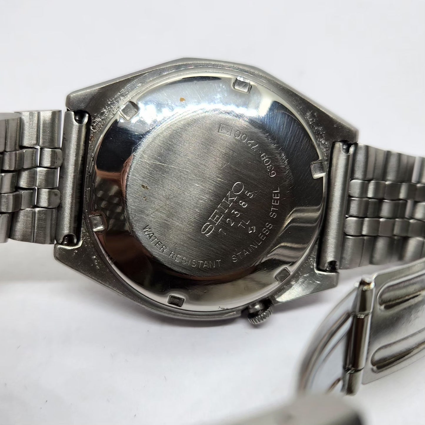 Vintage 1981 Original Seiko 5 Automatic 6309-7200 Black face 17 Jewels Day-Date Japanese Men's Wrist Watch OG219