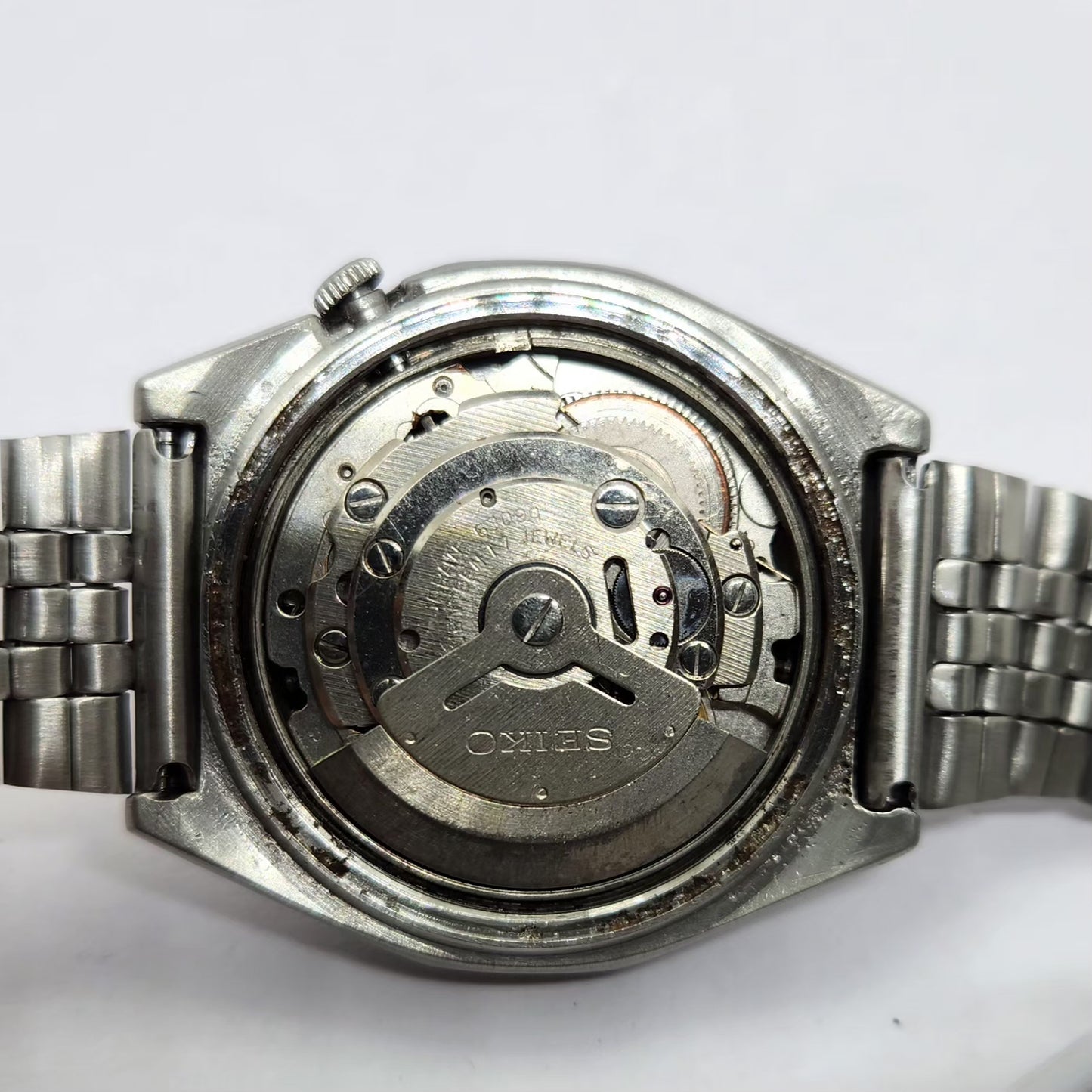 Vintage 1981 Original Seiko 5 Automatic 6309-7200 Black face 17 Jewels Day-Date Japanese Men's Wrist Watch OG219