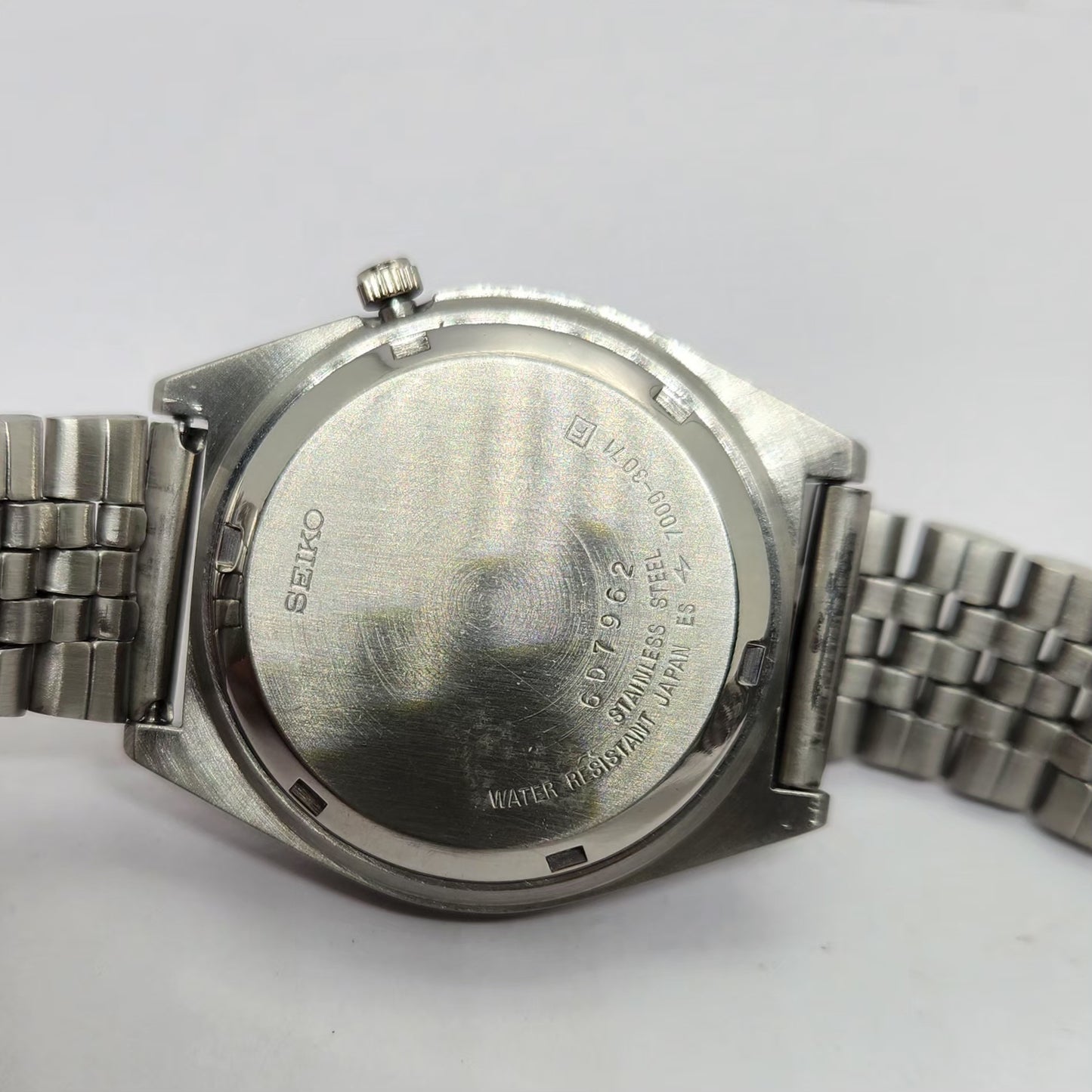 Vintage 1981 Original Seiko 5 Automatic 7009-3071 Silver face 17 Jewels Day-Date Japanese Men's Wrist Watch OG221