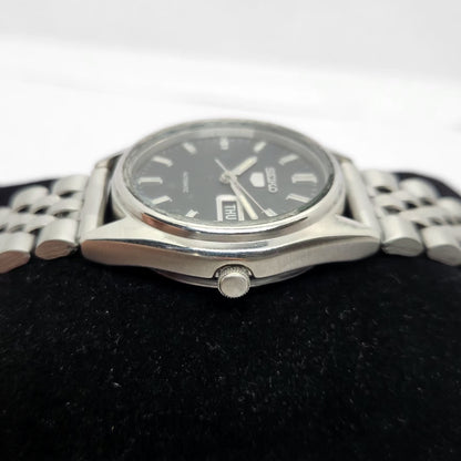 Vintage 1977 Original Seiko 5 Automatic 6309-6240 Black face 17 Jewels Day-Date Japanese Men's Wrist Watch OG222