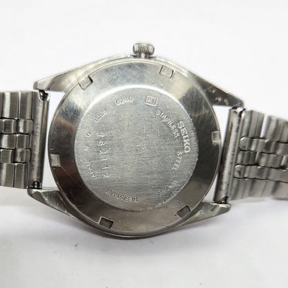 Vintage 1977 Original Seiko 5 Automatic 6309-6240 Black face 17 Jewels Day-Date Japanese Men's Wrist Watch OG222