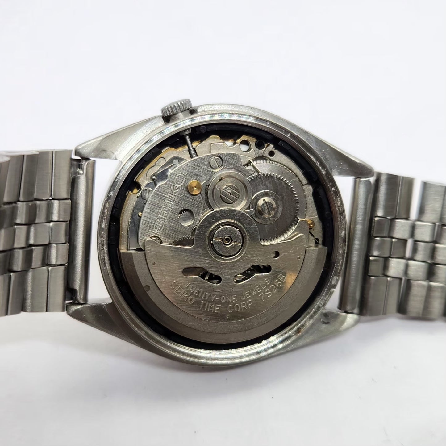 Vintage 1996 Original Seiko 5 Automatic 7s26-6000 Gold face 21 Jewels Day-Date Japanese Men's Wrist Watch OG223