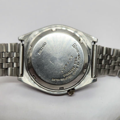 Vintage 1981 Original Seiko 5 Automatic 7s26-3040 Black face 21 Jewels Day-Date Japanese Men's Wrist Watch OG224