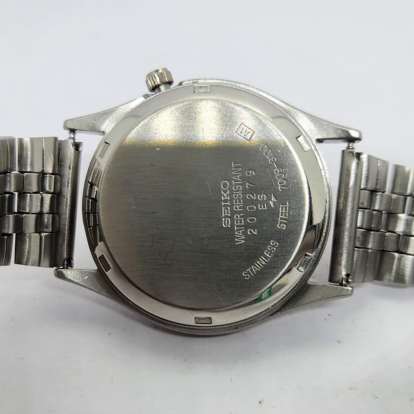 Vintage 1981 Original Seiko 5 Automatic 7009-3100 Gold face 17 Jewels Day-Date Japanese Men's Wrist Watch OG225