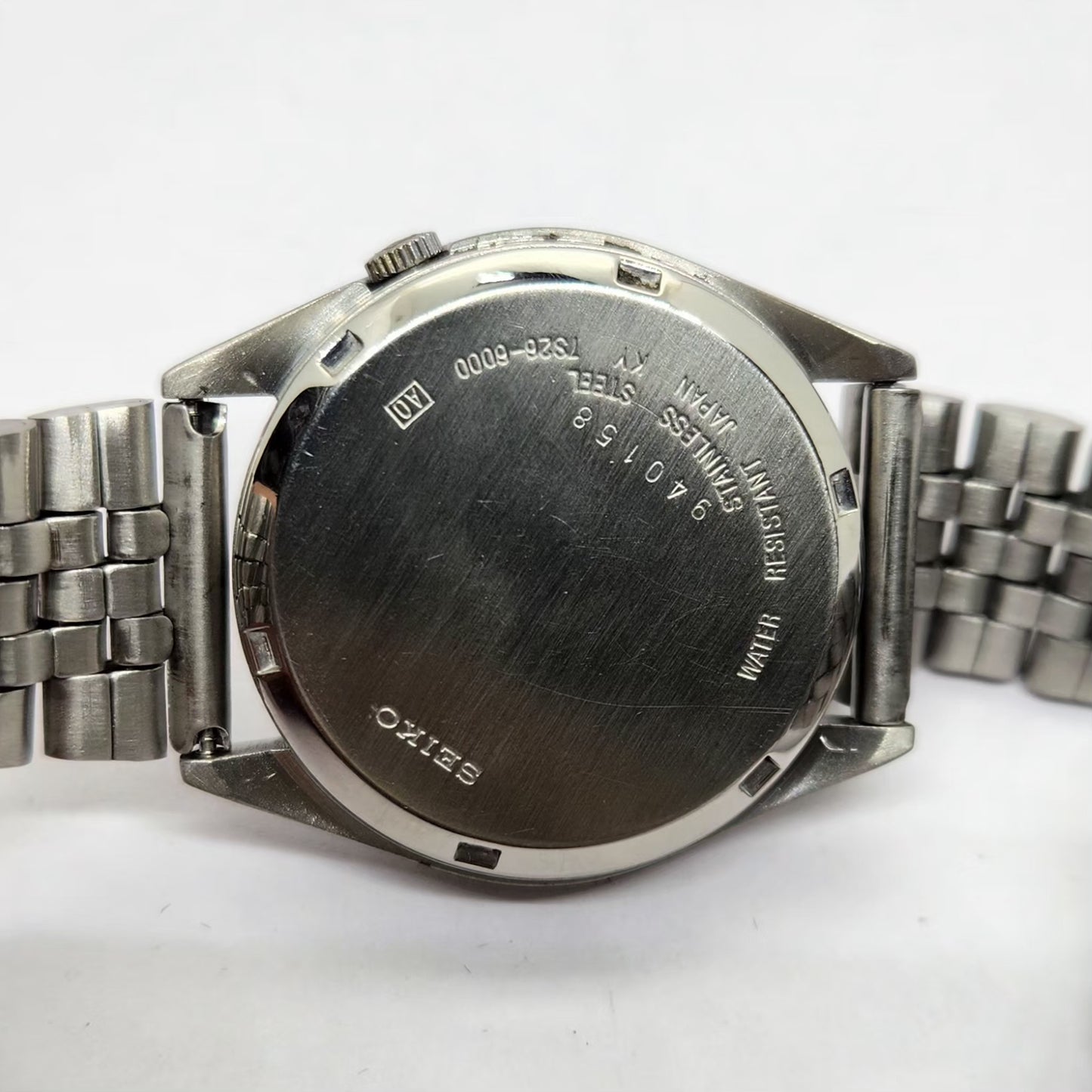 Vintage 1999 Original Seiko 5 Automatic 7s26-8000 Black face 21 Jewels Day-Date Japanese Men's Wrist Watch OG228