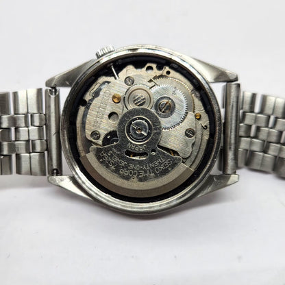 Vintage 1999 Original Seiko 5 Automatic 7s26-8000 Black face 21 Jewels Day-Date Japanese Men's Wrist Watch OG228