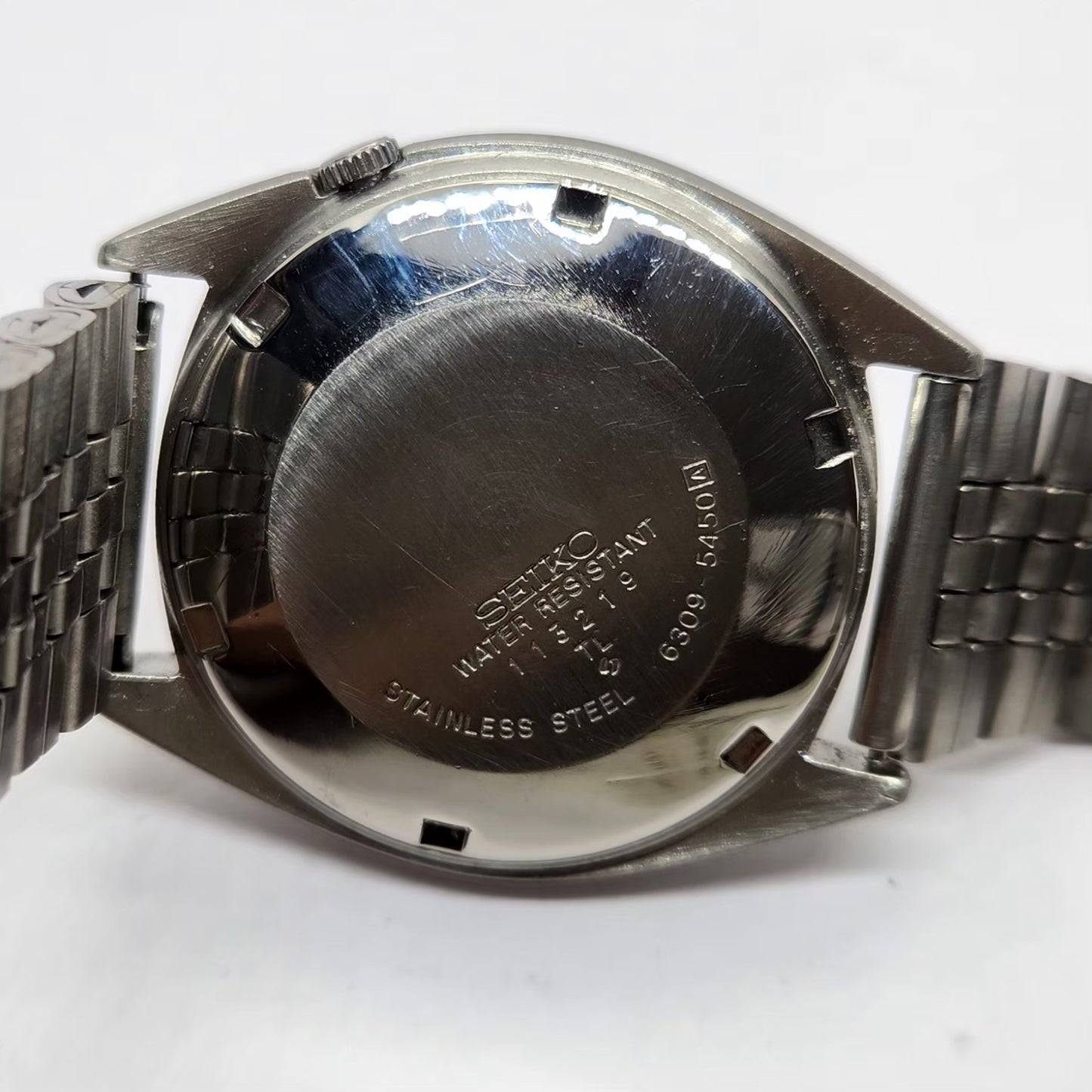 Vintage 1981 Original Seiko 5 Automatic 6309-5450 White face 17 Jewels Day-Date Japanese Men's Wrist Watch OG230