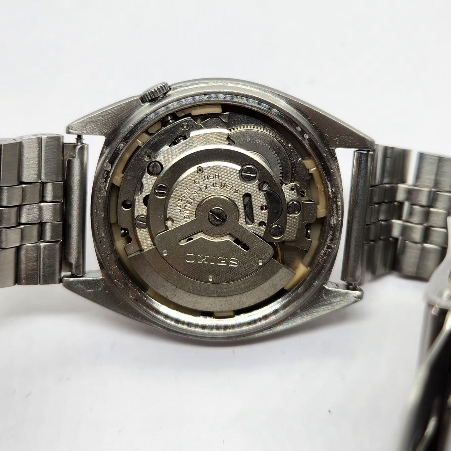 Vintage 1981 Original Seiko 5 Automatic 6309-5450 White face 17 Jewels Day-Date Japanese Men's Wrist Watch OG230