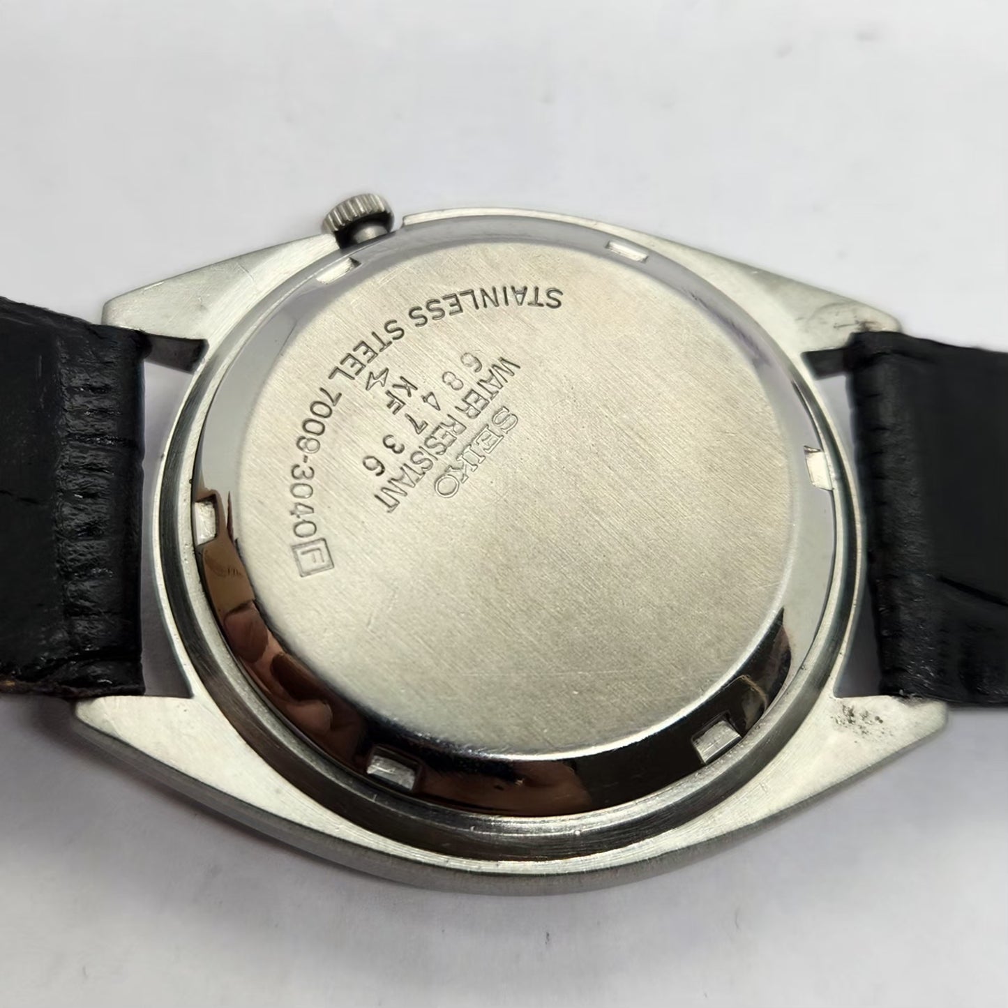 Vintage 1976 Original Seiko 5 Automatic 6309-8840 Black face 17 Jewels Day-Date Japanese Men's Wrist Watch OG231