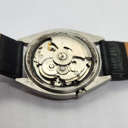 Vintage 1977 Original Seiko 5 Automatic 7009-3040 Black face 17 Jewels Day-Date Japanese Men's Wrist Watch OG234