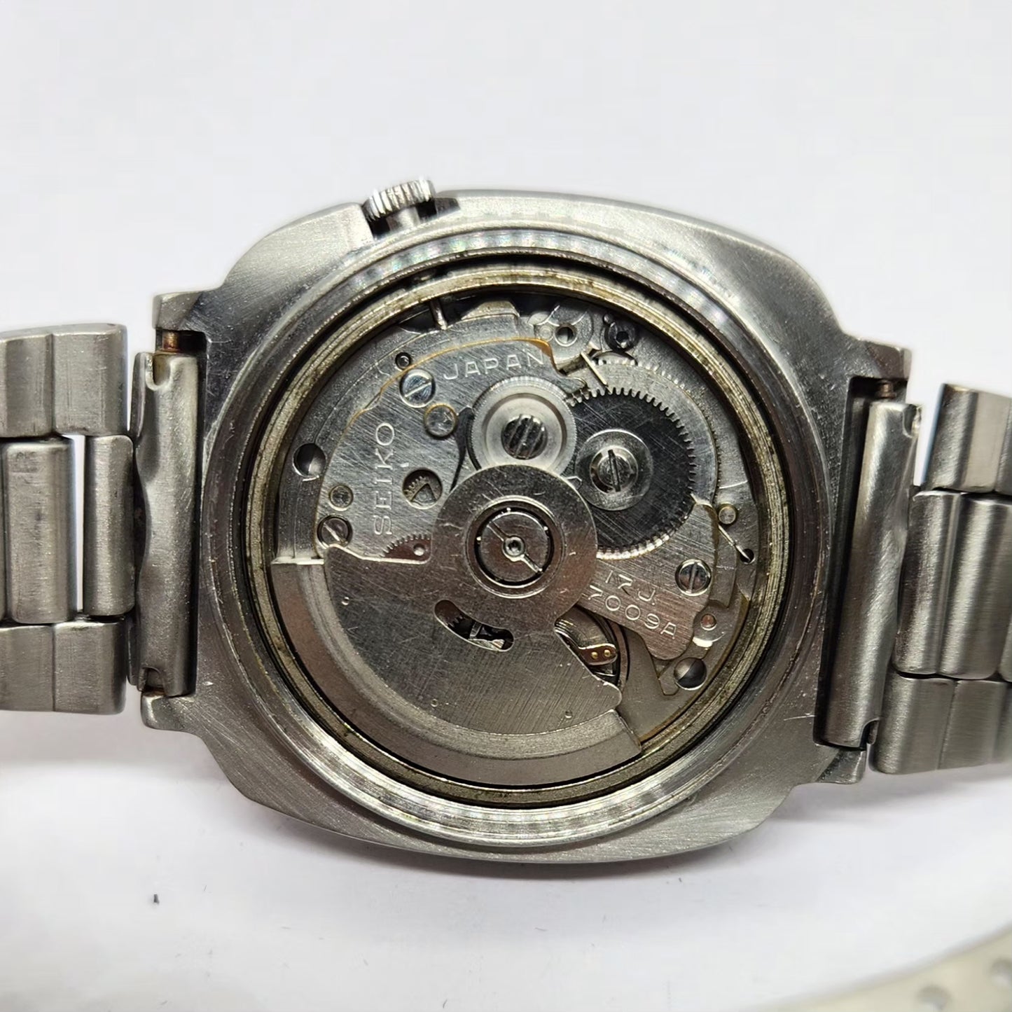 Vintage 1981 Original Seiko 5 Automatic 7009-5190 Silver face 17 Jewels Day-Date Japanese Men's Wrist Watch OG236