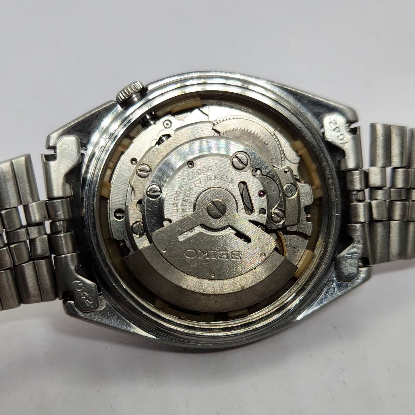Vintage 1985 Original Seiko 5 Automatic 6309-523A Black face 17 Jewels Day-Date Japanese Men's Wrist Watch OG238