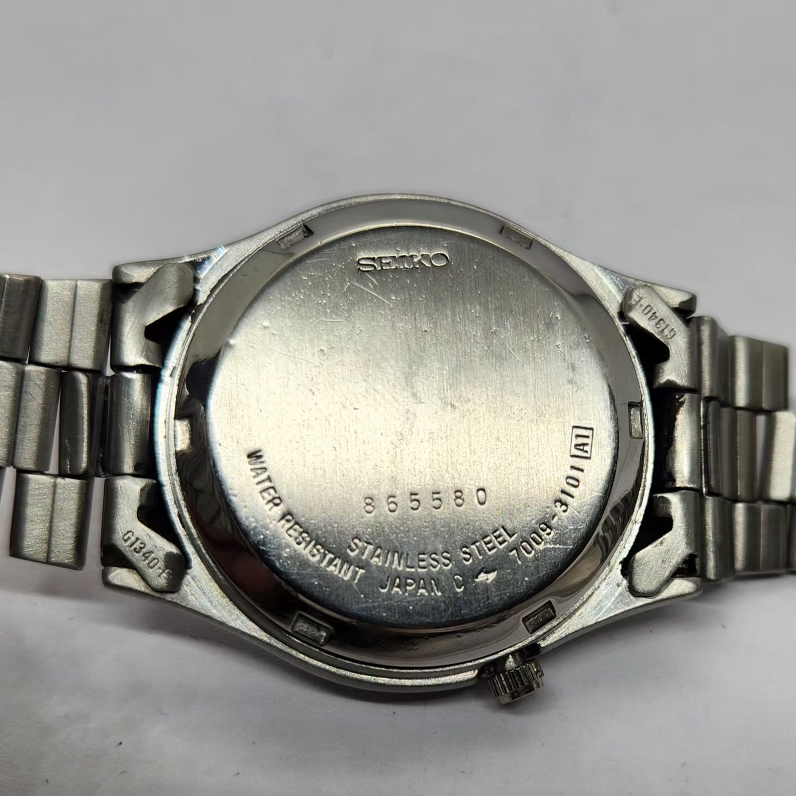 Vintage 1978 Original Seiko 5 Automatic 7009-3101 Black face 17 Jewels Day-Date Japanese Men's Wrist Watch OG242