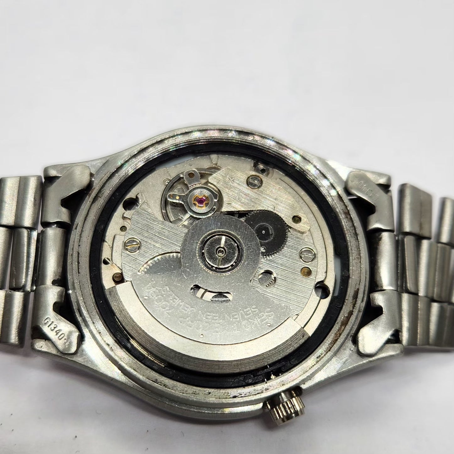 Vintage 1978 Original Seiko 5 Automatic 7009-3101 Black face 17 Jewels Day-Date Japanese Men's Wrist Watch OG242
