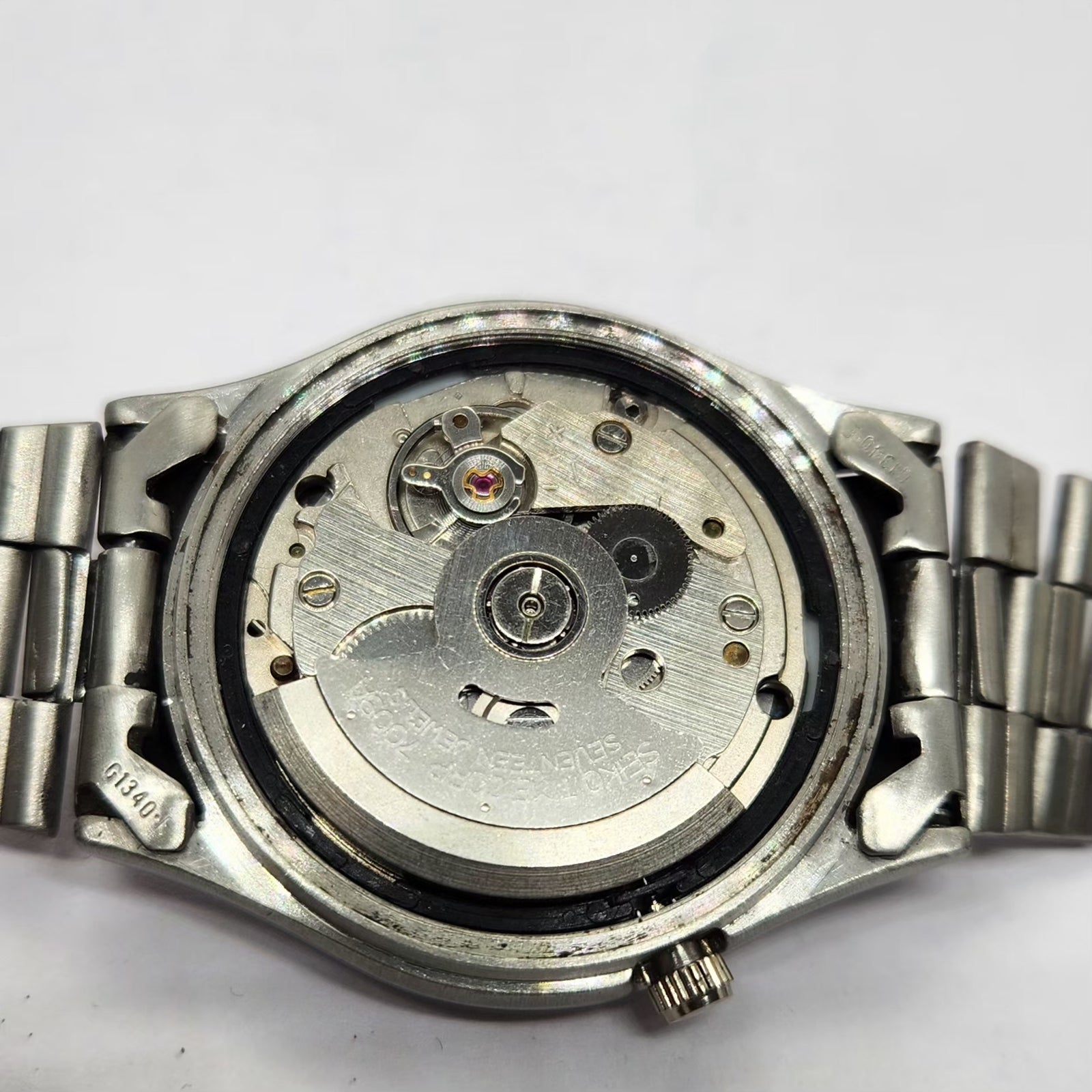 Vintage 1978 Original Seiko 5 Automatic 7009-3101 Black face 17 Jewels Day-Date Japanese Men's Wrist Watch OG242