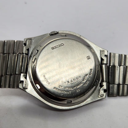 Vintage 1997 Original Seiko 5 Automatic 7S26-3040 Black face 21 Jewels Day-Date Japanese Men's Wrist Watch OG244