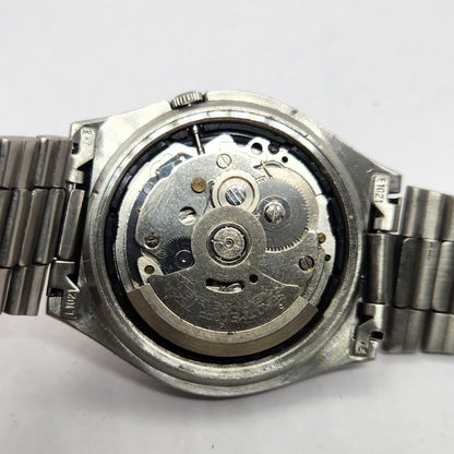 Vintage 1997 Original Seiko 5 Automatic 7S26-3040 Black face 21 Jewels Day-Date Japanese Men's Wrist Watch OG244