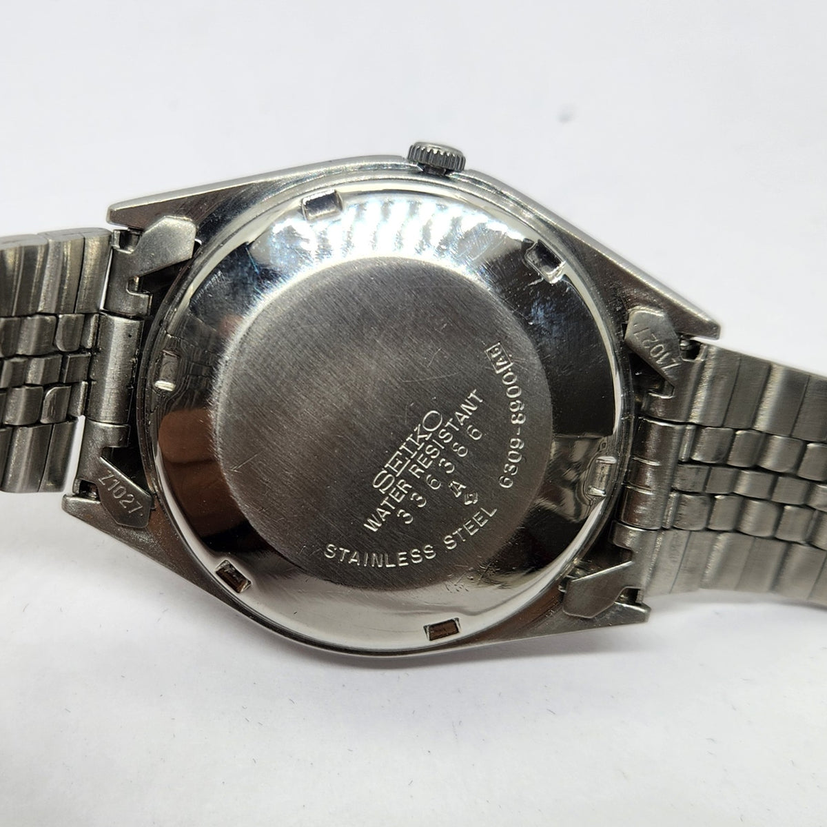 Vintage 1983 Original Seiko 5 Automatic 6309-8900 Black face 17 Jewels Day-Date Japanese Men's Wrist Watch OG249