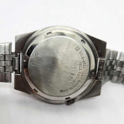 Vintage 1997 Original Seiko 5 Automatic 7S26-8760 Silver face 21 Jewels Day-Date Japanese Men's Wrist Watch OG250