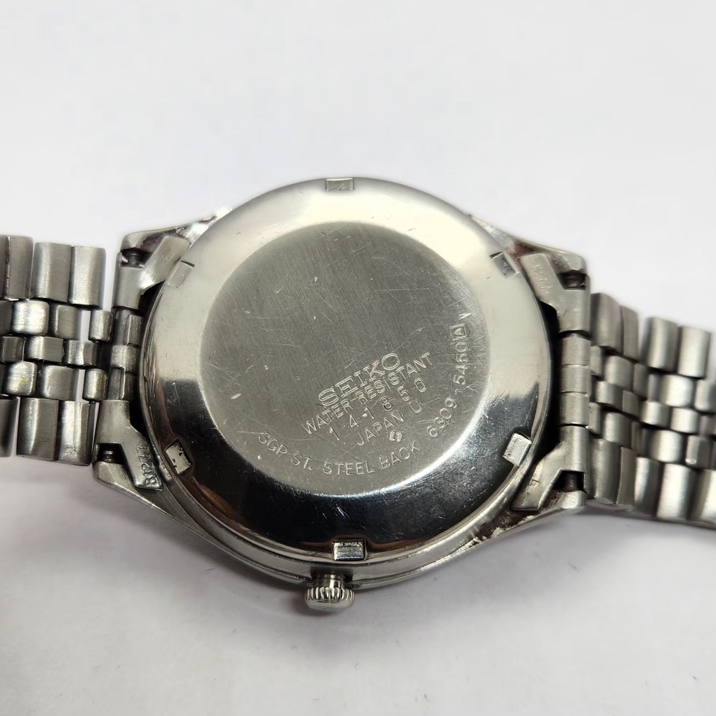 Vintage 1981 Original Seiko 5 Automatic 6309-5450 Black face 17 Jewels Day-Date Japanese Men's Wrist Watch OG255